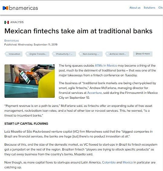 Mexican fintechs take aim at traditional banks